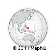 Outline Map of the Area around 6° 28' 13" N, 130° 7' 30" E, rectangular outline