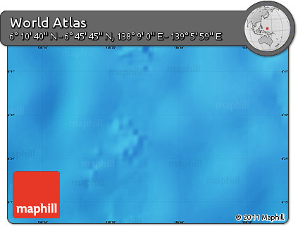 Physical Map of the Area around 6° 28' 13" N, 138° 37' 30" E