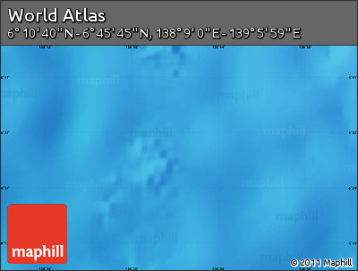 Physical Map of the Area around 6° 28' 13" N, 138° 37' 30" E
