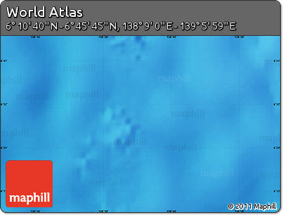 Physical Map of the Area around 6° 28' 13" N, 138° 37' 30" E