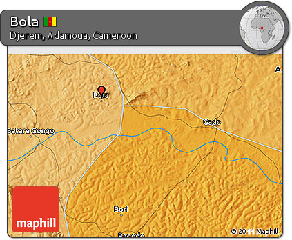 Political 3D Map of Bola