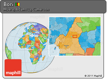 Political Location Map of Bori