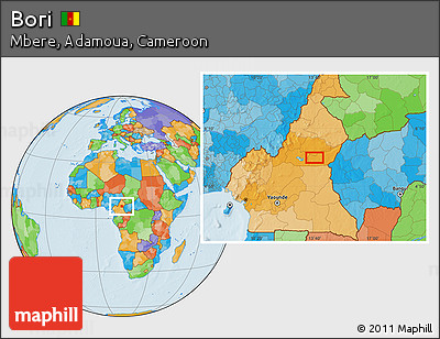 Political Location Map of Bori