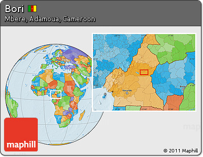Political Location Map of Bori