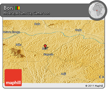 Physical Panoramic Map of Bori