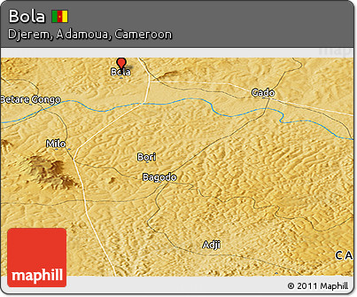 Physical Panoramic Map of Bola