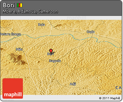 Physical Panoramic Map of Bori