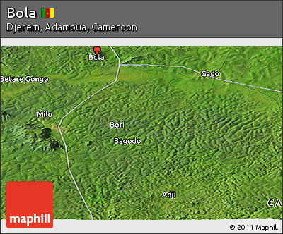 Satellite Panoramic Map of Bola