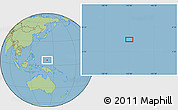 Savanna Style Location Map of the area around 6° 28' 13" N, 142° 1' 30" E