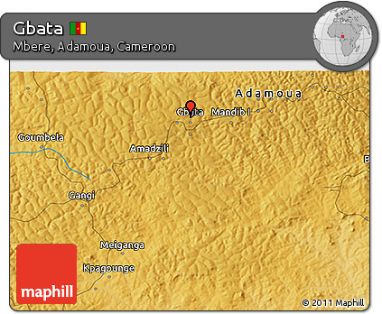 Physical 3D Map of Gbata