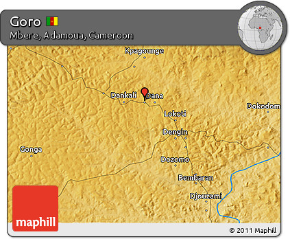 Physical 3D Map of Goro