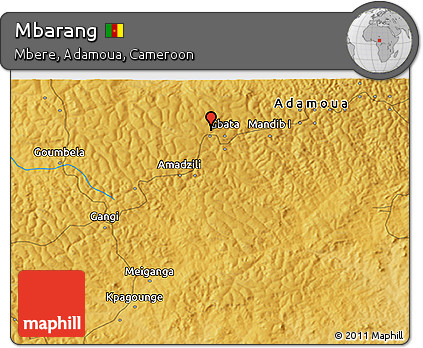 Physical 3D Map of Mbarang