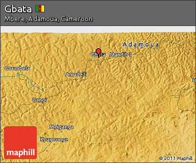 Physical 3D Map of Gbata
