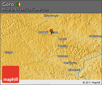 Physical 3D Map of Goro