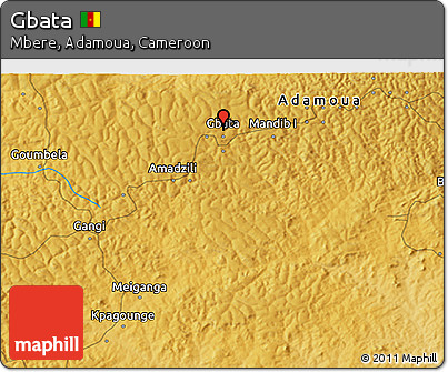 Physical 3D Map of Gbata