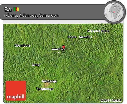 Satellite 3D Map of Ba