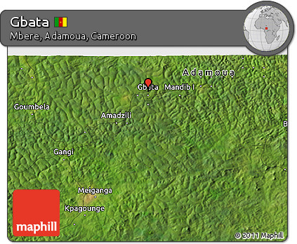 Satellite 3D Map of Gbata