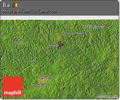Satellite 3D Map of Ba
