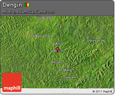 Satellite 3D Map of Dengin