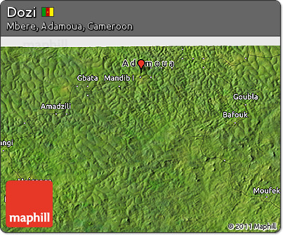 Satellite 3D Map of Dozi