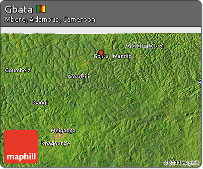 Satellite 3D Map of Gbata