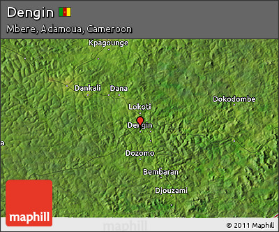 Satellite 3D Map of Dengin