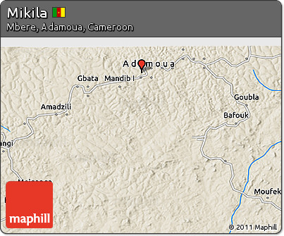 Shaded Relief 3D Map of Mikila
