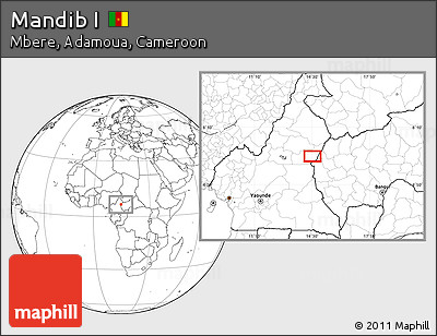 Blank Location Map of Mandib I