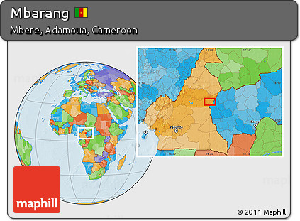 Political Location Map of Mbarang