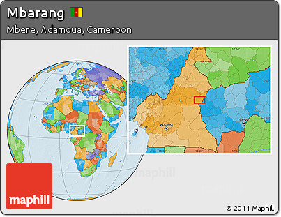 Political Location Map of Mbarang