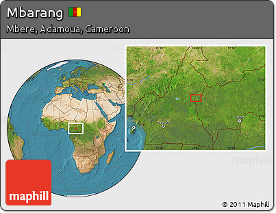 Satellite Location Map of Mbarang