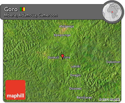 Satellite Map of Goro