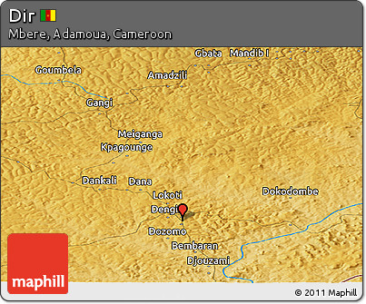 Physical Panoramic Map of Dir