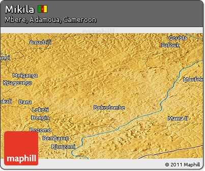 Physical Panoramic Map of Mikila