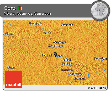 Political Panoramic Map of Goro