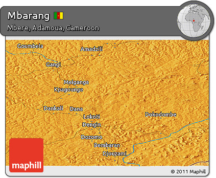 Political Panoramic Map of Mbarang