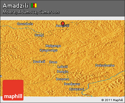 Political Panoramic Map of Amadzili