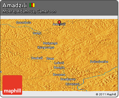 Political Panoramic Map of Amadzili