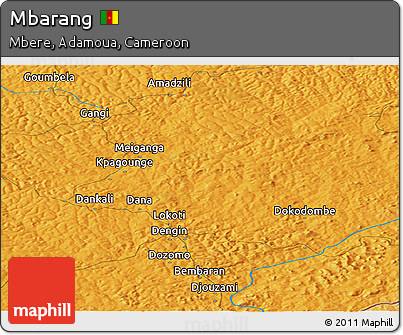 Political Panoramic Map of Mbarang