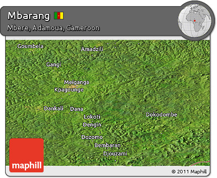 Satellite Panoramic Map of Mbarang