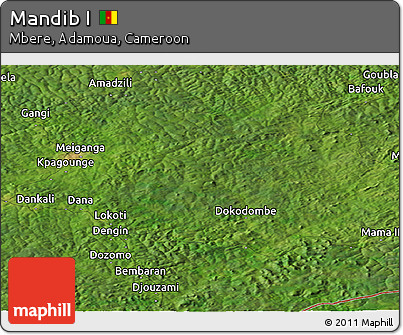 Satellite Panoramic Map of Mandib I