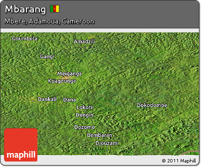 Satellite Panoramic Map of Mbarang