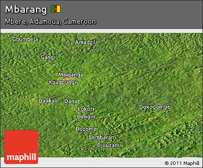 Satellite Panoramic Map of Mbarang