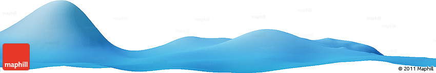 Shaded Relief Horizon Map of the Area around 6° 28' 13" N, 153° 4' 29" E