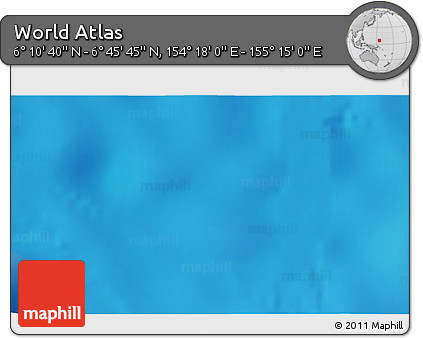 Physical 3D Map of the Area around 6° 28' 13" N, 154° 46' 30" E