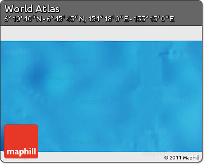 Physical 3D Map of the Area around 6° 28' 13" N, 154° 46' 30" E