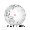 Outline Map of the Area around 6° 28' 13" N, 156° 28' 29" E, rectangular outline