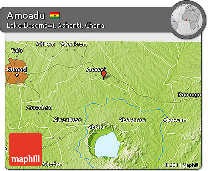 Physical 3D Map of Amoadu