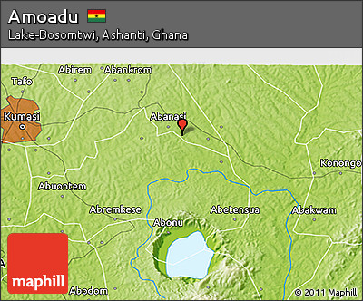 Physical 3D Map of Amoadu