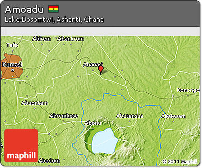Physical 3D Map of Amoadu